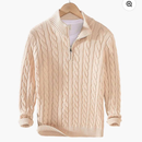 Suéter de Meia Malha com Zíper