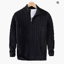 Suéter de Meia Malha com Zíper