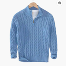 Suéter de Meia Malha com Zíper