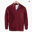 Suéter de Meia Malha com Zíper