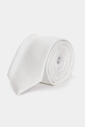 Gravata DUVANT -  Falso Liso 6 Cm Off White