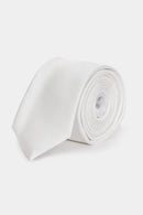 Gravata DUVANT -  Falso Liso 6 Cm Off White